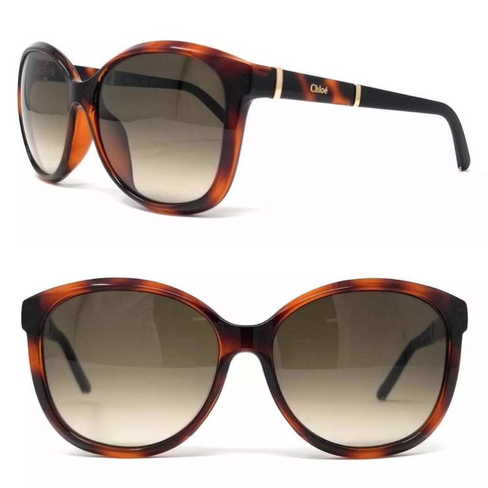 NWT Chloé Tortoise Cat Eye Ce668sa 219 Sunglasses